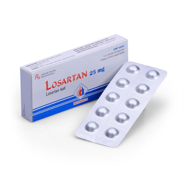 Losartan 25mg domesco - Thuốc trị bệnh tim mạch